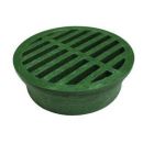6 in Round Spee-D Basin Grate, Green Color